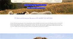 Desktop Screenshot of groomingbynicolellc.com